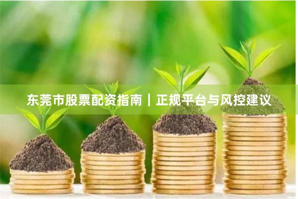 东莞市股票配资指南｜正规平台与风控建议